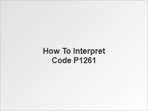 How to Interpret Code P1261